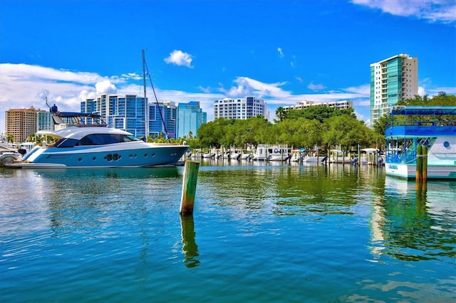 301 Quay Commons Unit 1711, Sarasota, FL 34236 - water view with nearby urban area