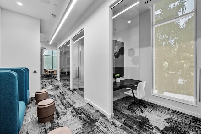 301 Quay Commons Unit 1711, Sarasota, FL 34236 - home office featuring carpet and baseboards