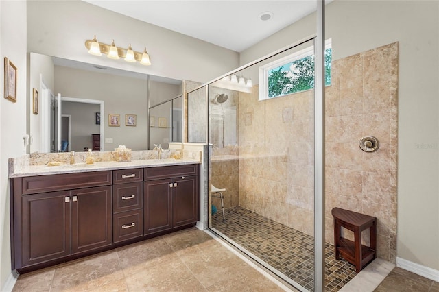 2745 62nd Ave E, Ellenton, FL 34222 - full bath featuring a stall shower and double vanity