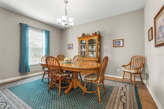 2745 62nd Ave E, Ellenton, FL 34222 - dining room with a chandelier and baseboards