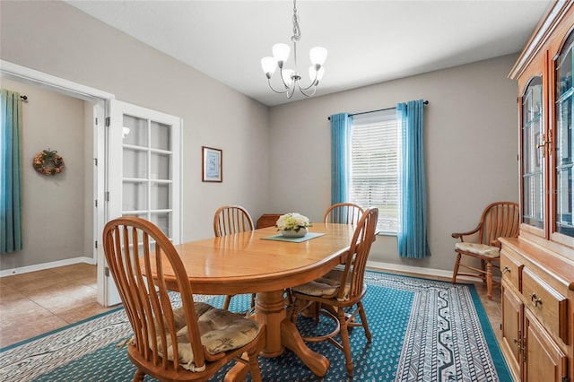 2745 62nd Ave E, Ellenton, FL 34222 - dining room with a chandelier and baseboards