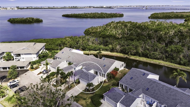 1322 Perico Point Cir, Bradenton, FL 34209 - aerial perspective of suburban area with a large body of water