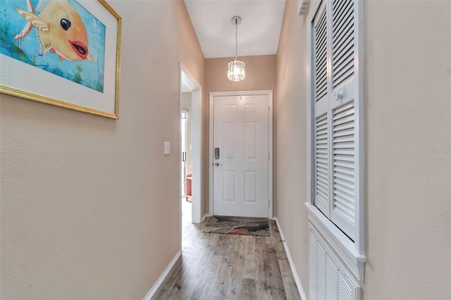 1322 Perico Point Cir, Bradenton, FL 34209 - doorway featuring wood finished floors and baseboards