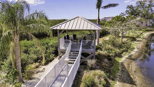 1322 Perico Point Cir, Bradenton, FL 34209 - dock with a gazebo