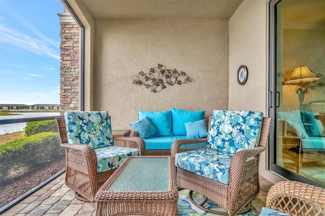 view of patio / terrace featuring outdoor lounge area