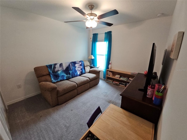 13156 Merlot Sunstone Cv, Parrish, FL 34219 - living area featuring ceiling fan and carpet flooring