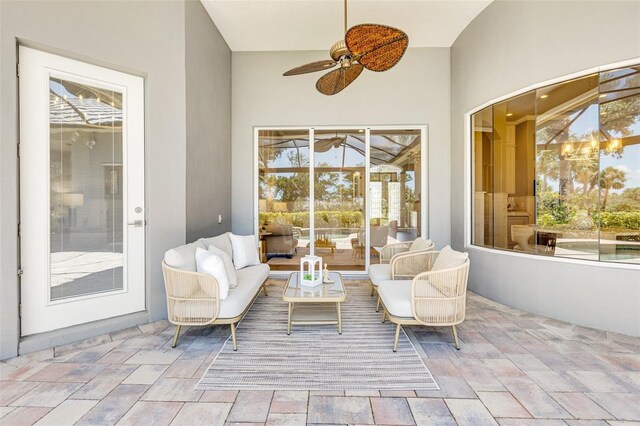 52 Grande Fairway, Englewood, FL 34223 - sunroom with vaulted ceiling