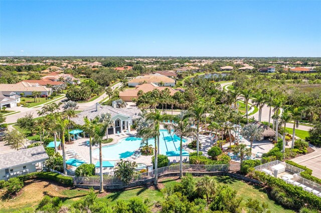 52 Grande Fairway, Englewood, FL 34223 - aerial view of residential area featuring a pool