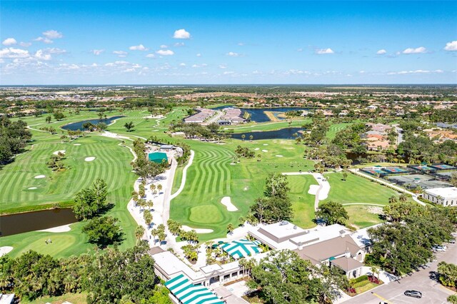 52 Grande Fairway, Englewood, FL 34223 - aerial overview of property's location featuring a large body of water and a golf club