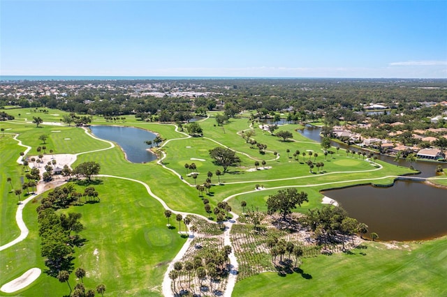 52 Grande Fairway, Englewood, FL 34223 - aerial view of property and surrounding area featuring a large body of water, a golf club, and nearby suburban area