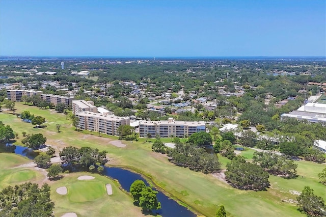 3750 Pinebrook Cir Unit 405, Bradenton, FL 34209 - drone / aerial view of a golf club, apartment complex / building, and a large body of water