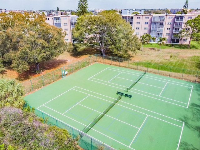 3750 Pinebrook Cir Unit 405, Bradenton, FL 34209 - view of tennis court with fence