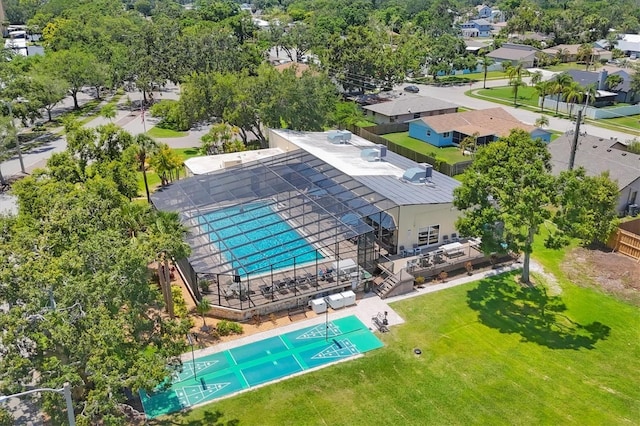 3750 Pinebrook Cir Unit 405, Bradenton, FL 34209 - aerial perspective of suburban area with a pool area