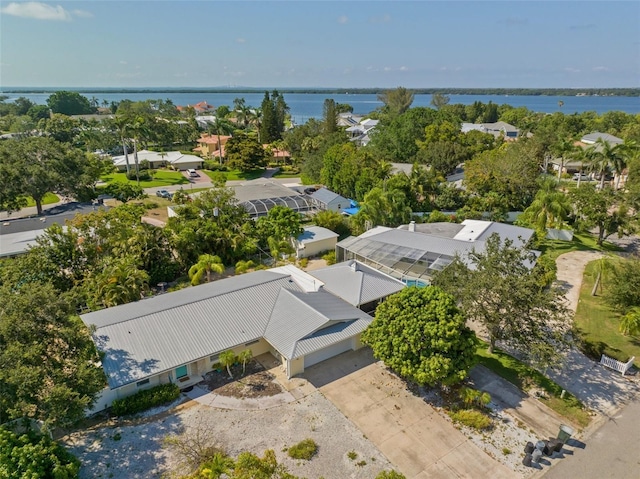 7202 18th Ave NW, Bradenton, FL 34209 - aerial perspective of suburban area with a nearby body of water