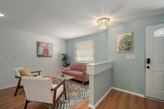 7202 18th Ave NW, Bradenton, FL 34209 - living area with wood finished floors and baseboards