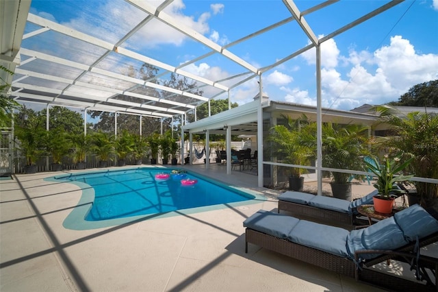 7202 18th Ave NW, Bradenton, FL 34209 - outdoor pool with a patio and a lanai