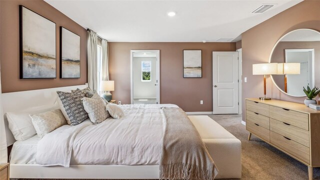 12035 Lansing Gln, Parrish, FL 34219 - bedroom with light carpet, baseboards, and recessed lighting