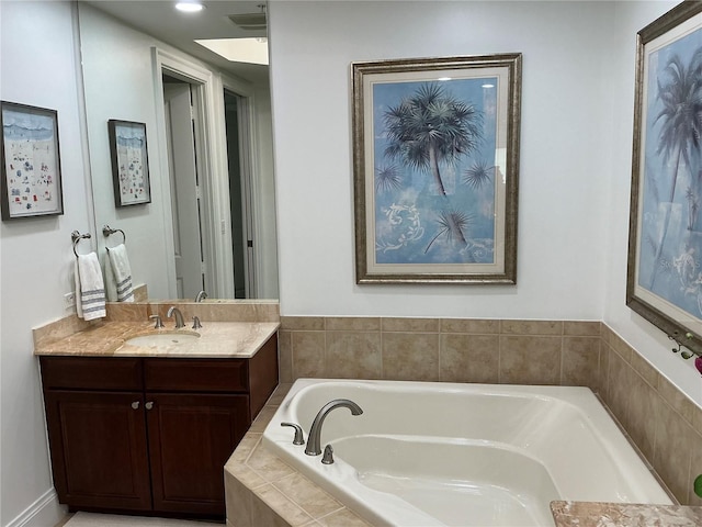 130 Riviera Dunes Way Unit 304, Palmetto, FL 34221 - bathroom with a bath and vanity