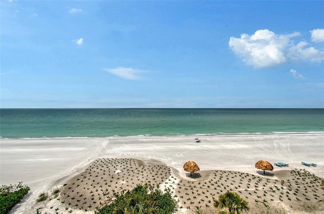 water view featuring nearby beach