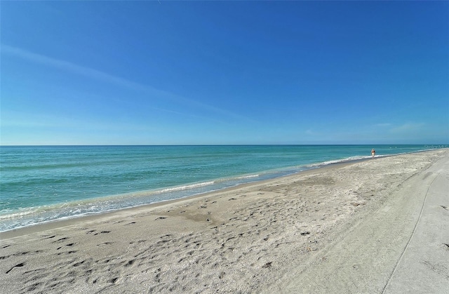 water view featuring local beach