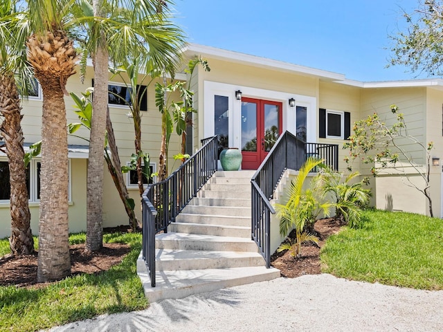 7320 Melaleuca Way, Siesta Key, FL 34242 - property entrance with french doors