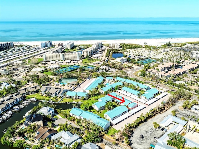 5669 Midnight Pass Rd Unit 308, Sarasota, FL 34242 - drone / aerial view of a nearby body of water