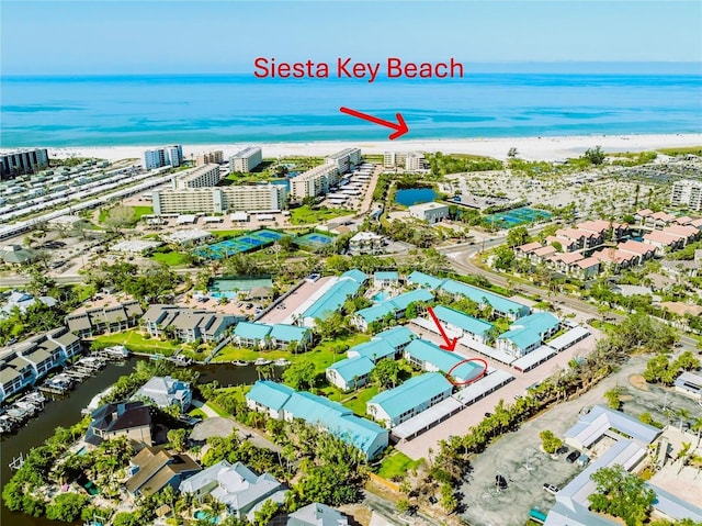 5669 Midnight Pass Rd Unit 308, Sarasota, FL 34242 - bird's eye view of a large body of water