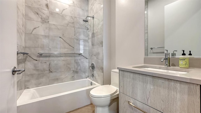 33 S Palm Ave Unit 1303, Sarasota, FL 34236 - bathroom with toilet, bathing tub / shower combination, and vanity