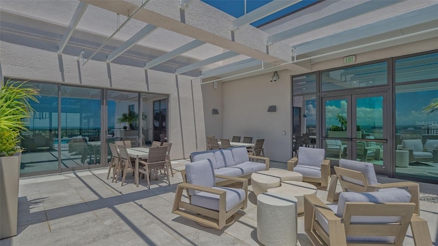 33 S Palm Ave Unit 1303, Sarasota, FL 34236 - view of patio featuring outdoor dining space