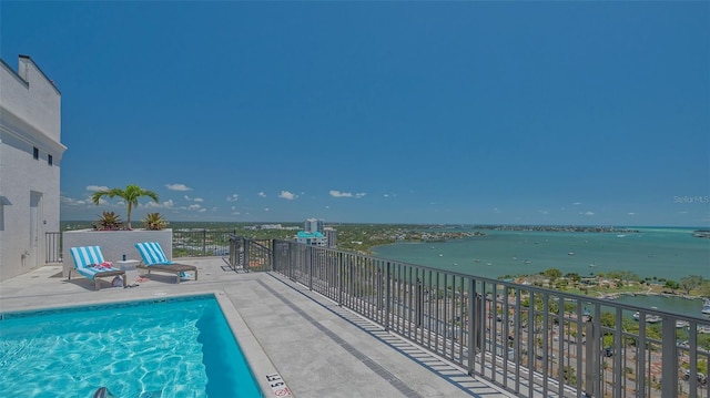 33 S Palm Ave Unit 1303, Sarasota, FL 34236 - view of swimming pool featuring a water view