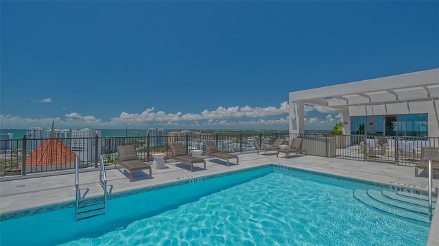 33 S Palm Ave Unit 1303, Sarasota, FL 34236 - community pool with a patio area and fence