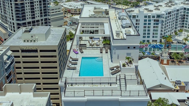 33 S Palm Ave Unit 1303, Sarasota, FL 34236 - bird's eye view of a pool