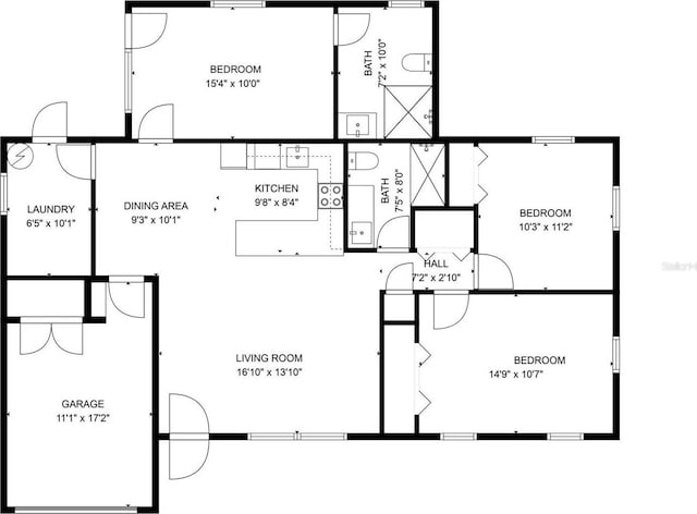 1227 Porpoise Rd, Venice, FL 34293 - room layout