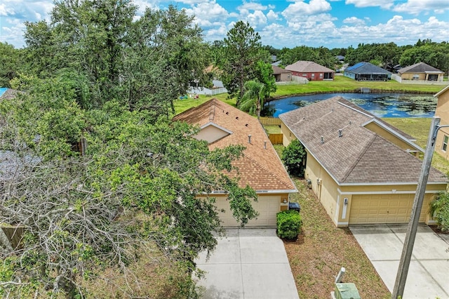 view of subject property featuring a nearby body of water