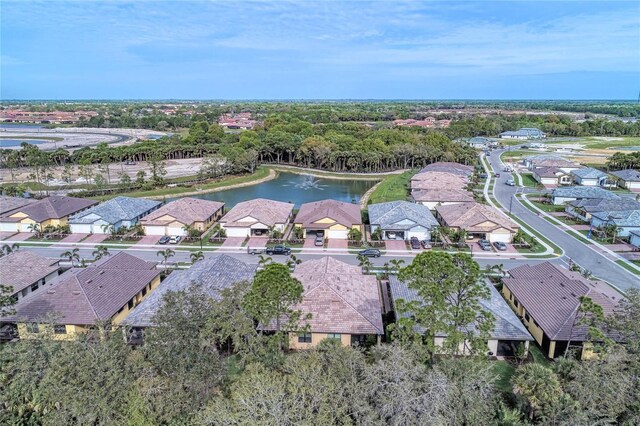 12091 Firewheel Pl, Venice, FL 34293 - aerial overview of property's location featuring a nearby body of water and nearby suburban area
