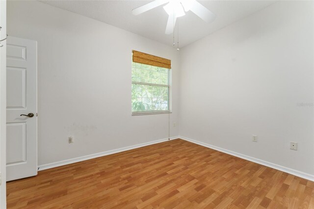 777 Summit Greens Blvd, Clermont, FL 34711 - spare room featuring light wood finished floors, baseboards, and ceiling fan
