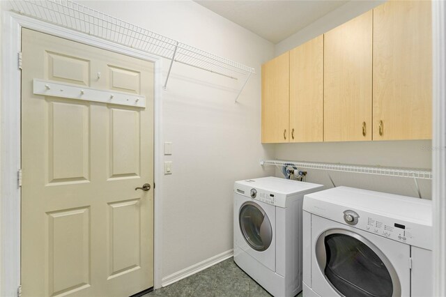 777 Summit Greens Blvd, Clermont, FL 34711 - washroom featuring cabinet space, washing machine and clothes dryer, and baseboards