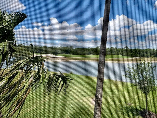 water view with fence