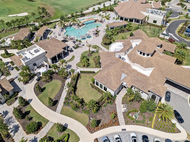 view of property location featuring a pool