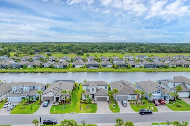 1017 Fernleaf Run, Bradenton, FL 34212 - aerial perspective of suburban area featuring a nearby body of water
