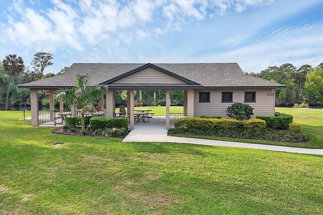 1017 Fernleaf Run, Bradenton, FL 34212 - view of community featuring a gazebo and a yard
