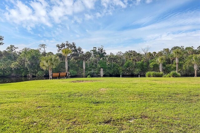 1017 Fernleaf Run, Bradenton, FL 34212 - view of community with a lawn and a water view