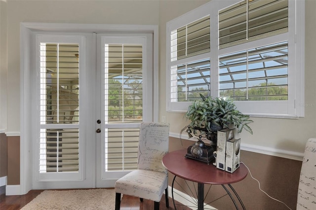 385 165th Ct NE, Bradenton, FL 34212 - entryway featuring baseboards and french doors