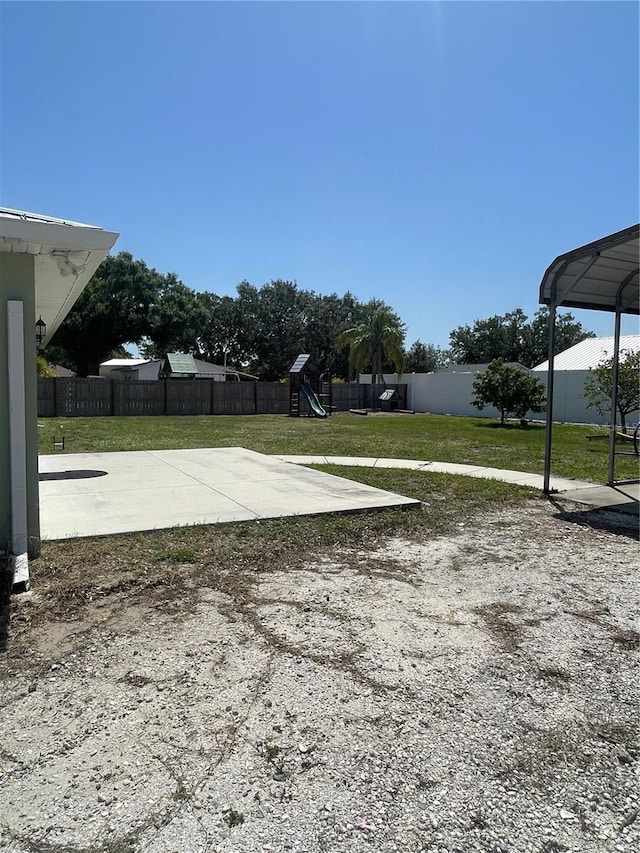 5094 Bunyan St, Sarasota, FL 34232 - view of yard with a playground