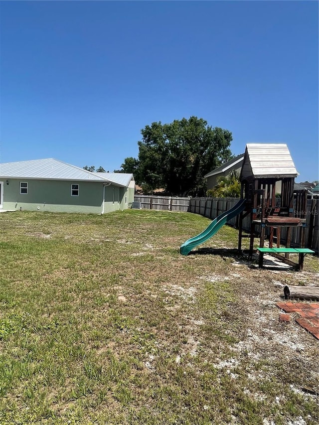 5094 Bunyan St, Sarasota, FL 34232 - view of yard featuring a playground