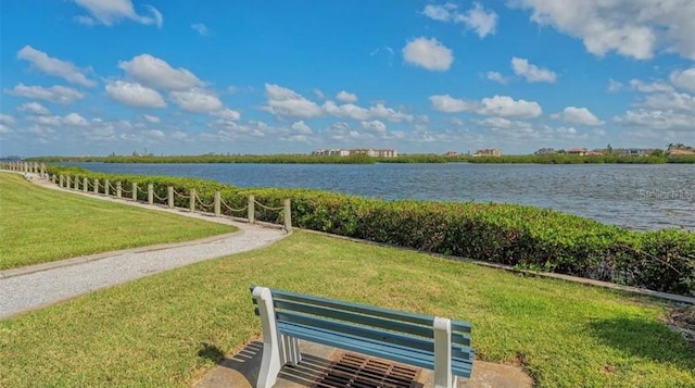 1311 Siesta Bayside Dr Unit 1311-A, Sarasota, FL 34242 - surrounding community featuring a water view and a yard