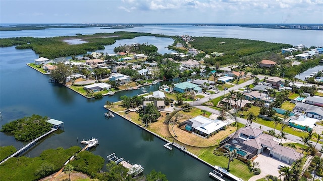 4361 Pompano Ln, Palmetto, FL 34221 - aerial view of residential area featuring a large body of water