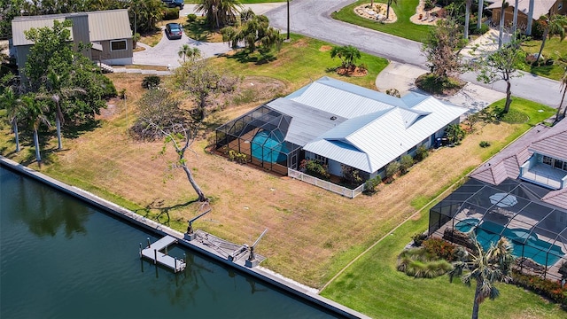 4361 Pompano Ln, Palmetto, FL 34221 - aerial view of property and surrounding area featuring a nearby body of water