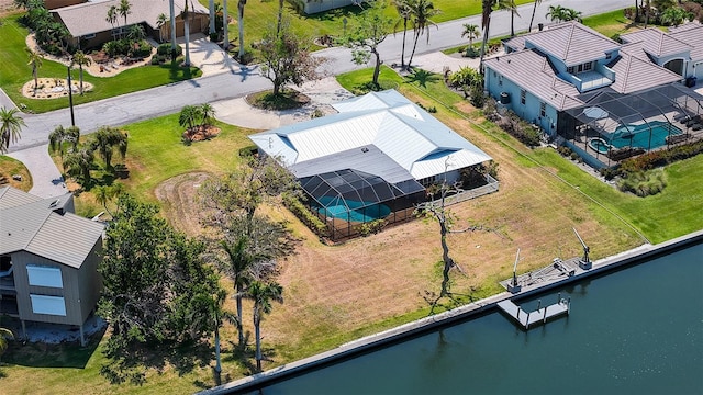 4361 Pompano Ln, Palmetto, FL 34221 - view from above of property with a nearby body of water