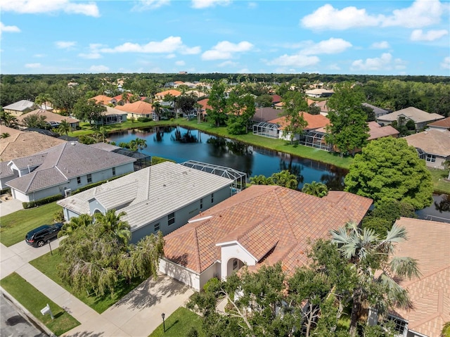 6248 Donnington Ct, Sarasota, FL 34238 - aerial view of residential area featuring a large body of water
